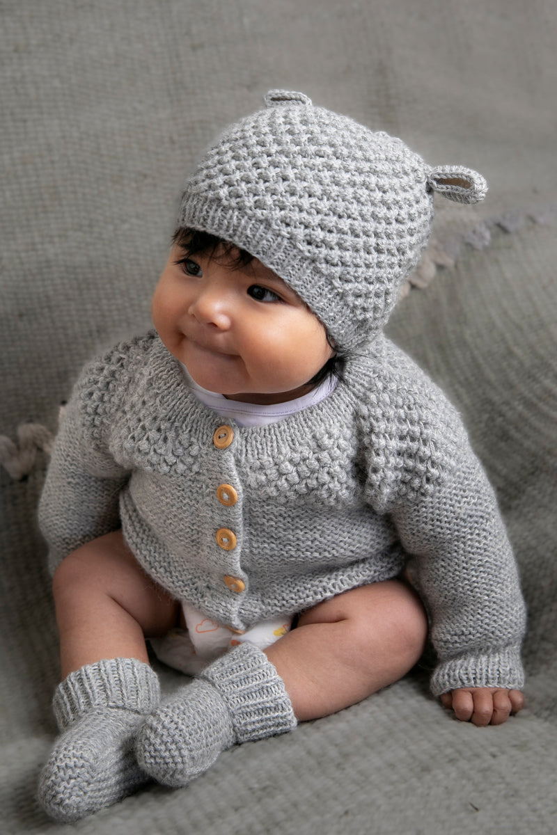 Sashiki サシキ Baby Cashmere knit cap Gray Baby Cashmere knit cap - 帽子店 Sashiki