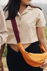 Leather Crescent Bag