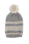 Pampa Striped Pom Beanie