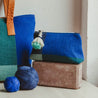 Inti Small Woven Colorblock Cosmetic Pouch - Last Chance