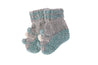 Bobble Knit Baby Booties Awamaki Peru Blue