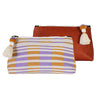 Inti Large Striped Cosmetic Pouch