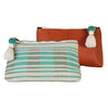 Inti Large Striped Cosmetic Pouch