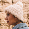 Pampa Striped Pom Beanie