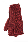 Awamaki Wayra Zigzag Alpaca Fingerless Gloves Berry Fair Trade